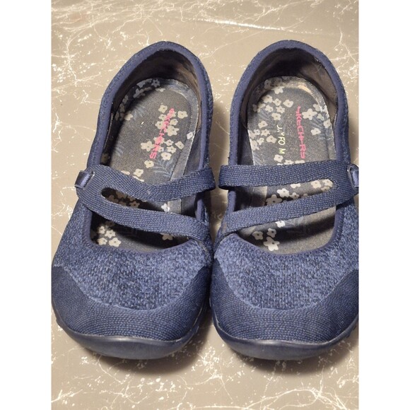 Skechers Breathe Easy Lucky Lady Blue Mary Jane Comfort Shoes,Size 9 - Picture 6 of 8